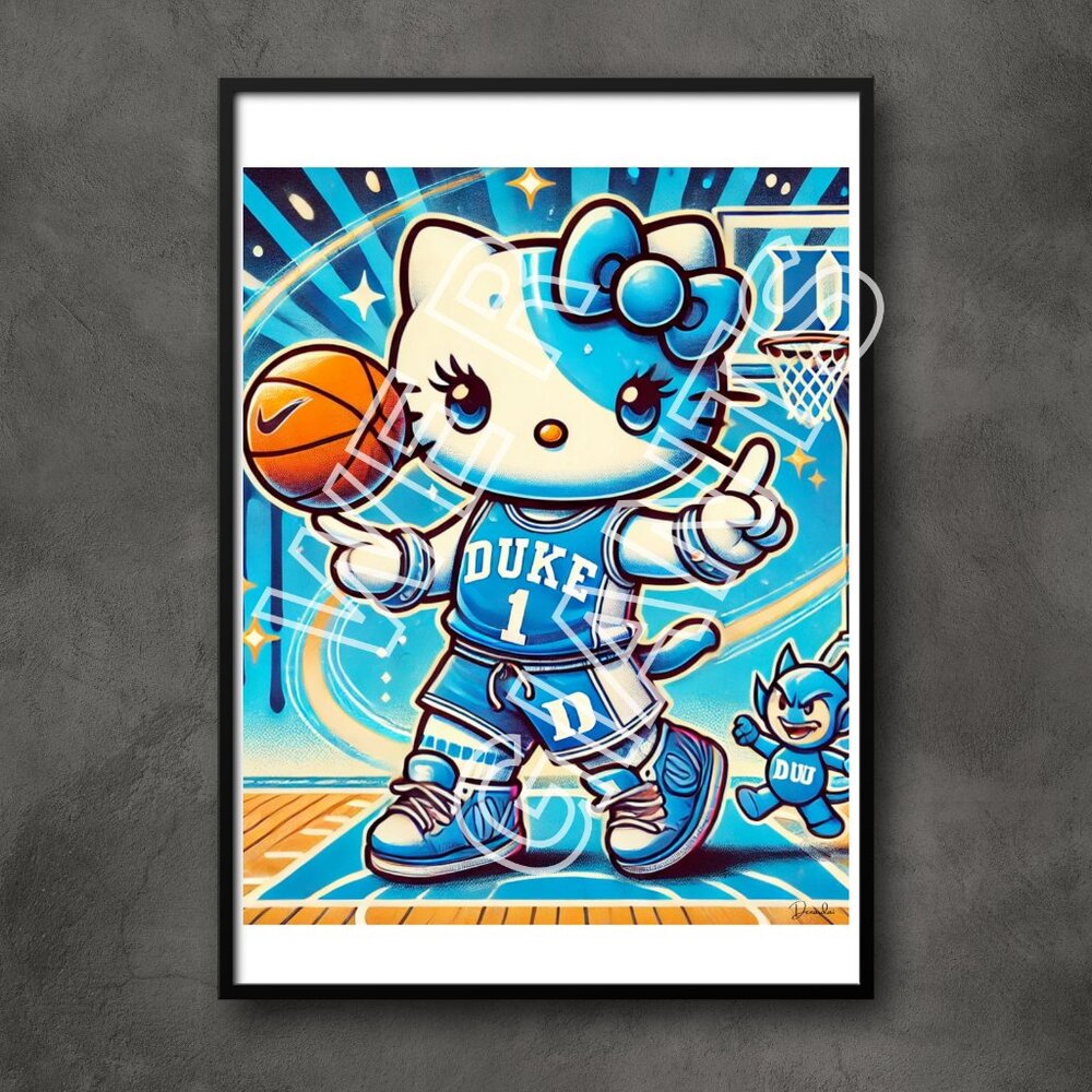 DUKE HELLO KITTY FAN 16x20 Art Print